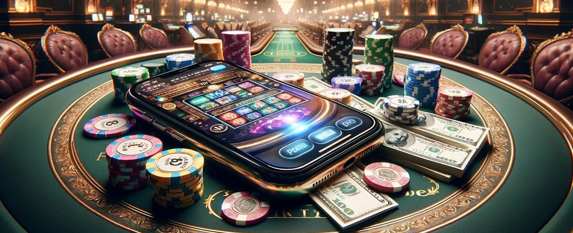 phpvip Login page hero image showing a user logging into a secure online casino platform with gold and black aesthetics